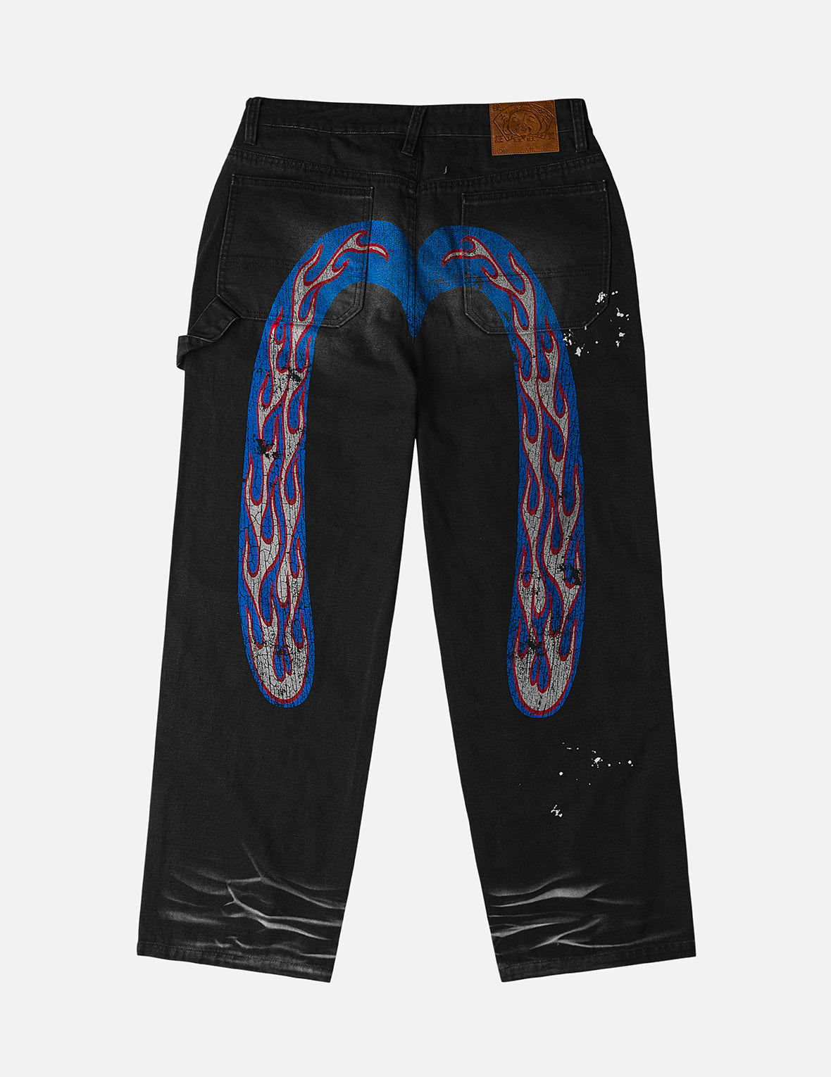 Heavy Washed And Distressed Daicock Jeans