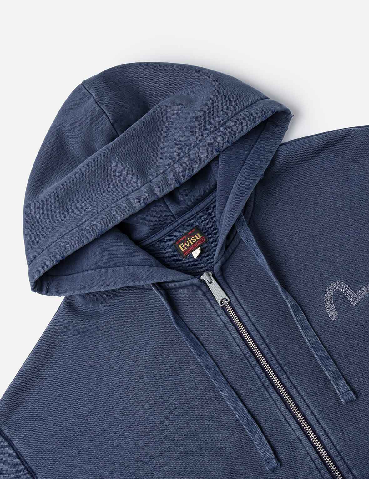 Heavy Washed and Distressed Hoodie