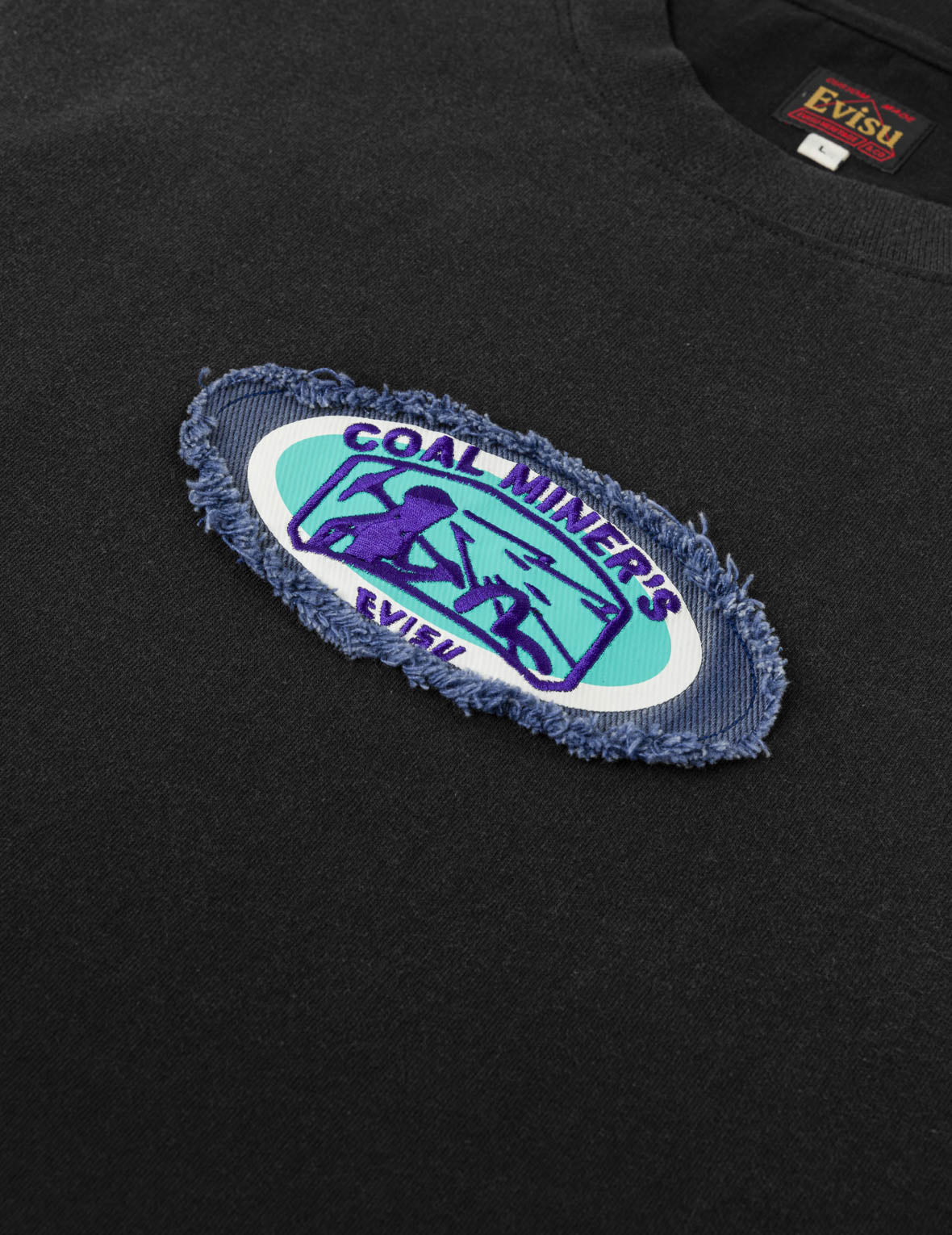 Washed Multi-process Miner Badge T-shirt