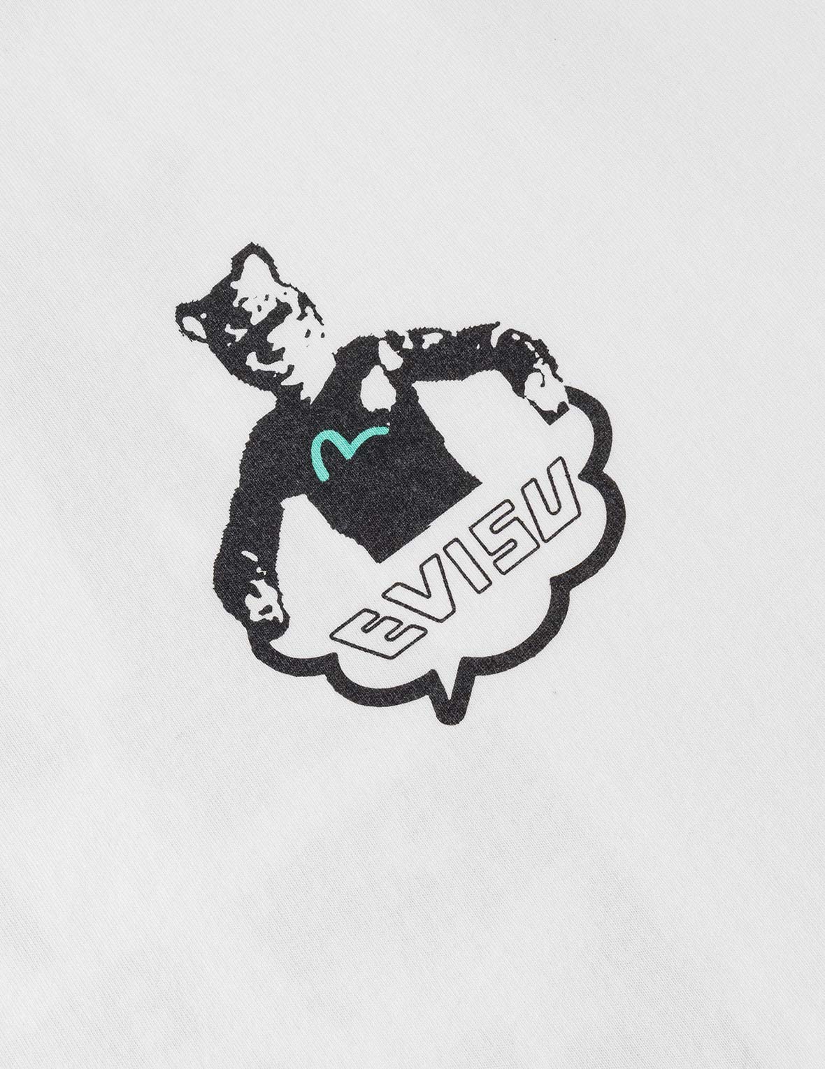 工裝風格EVISU字樣T恤