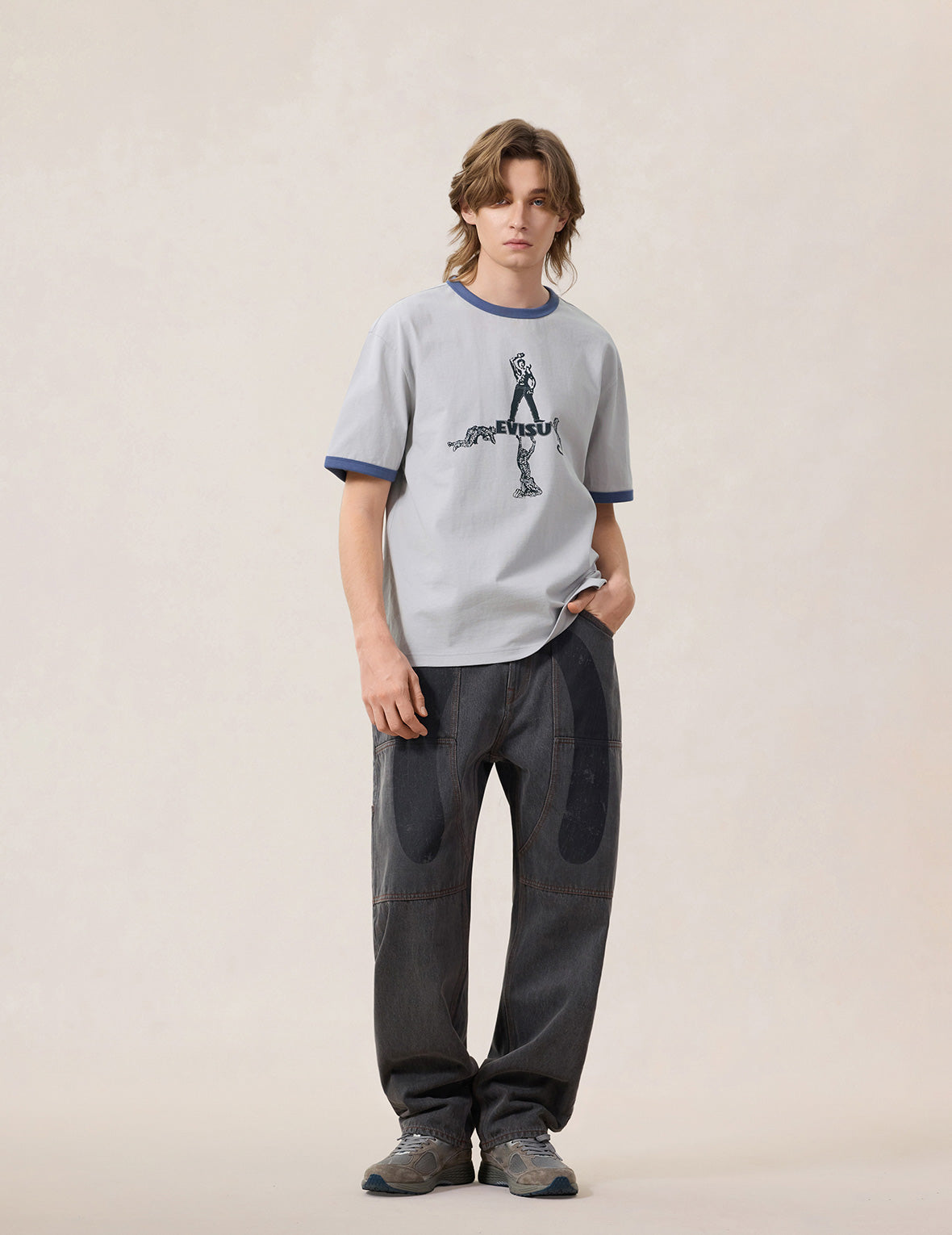 Miner and Leopard Ringer T-shirt