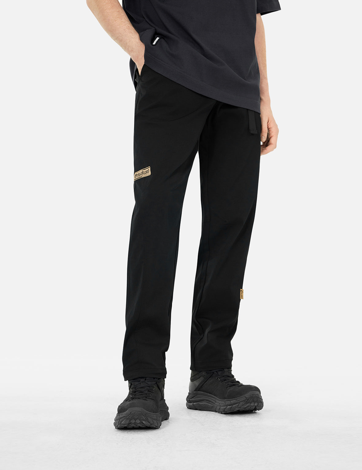 海鷗與商標刺繡常規版型運動褲