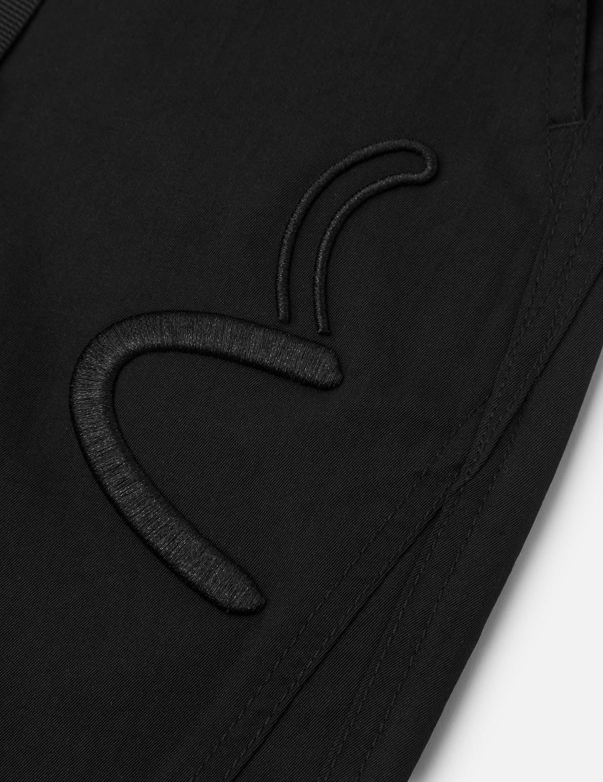 海鷗與商標刺繡常規版型運動褲