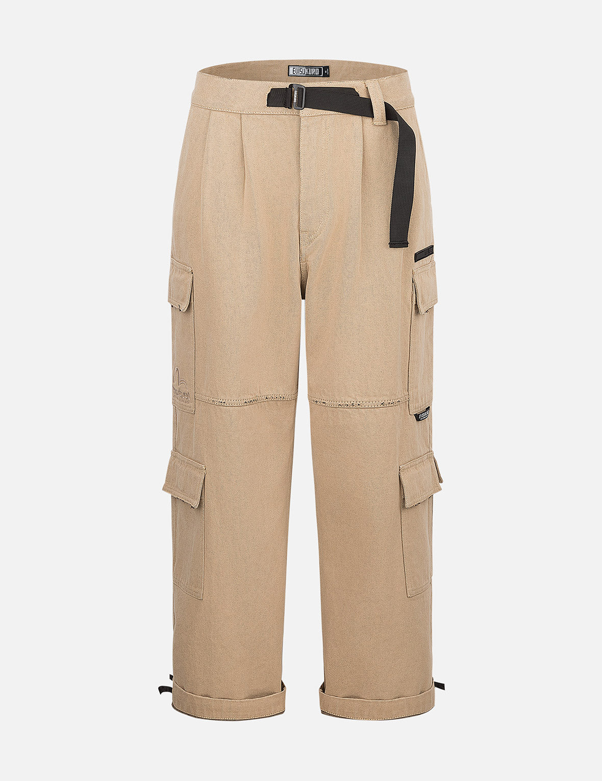 Two Tone Distressed Oversized Cargo Pants