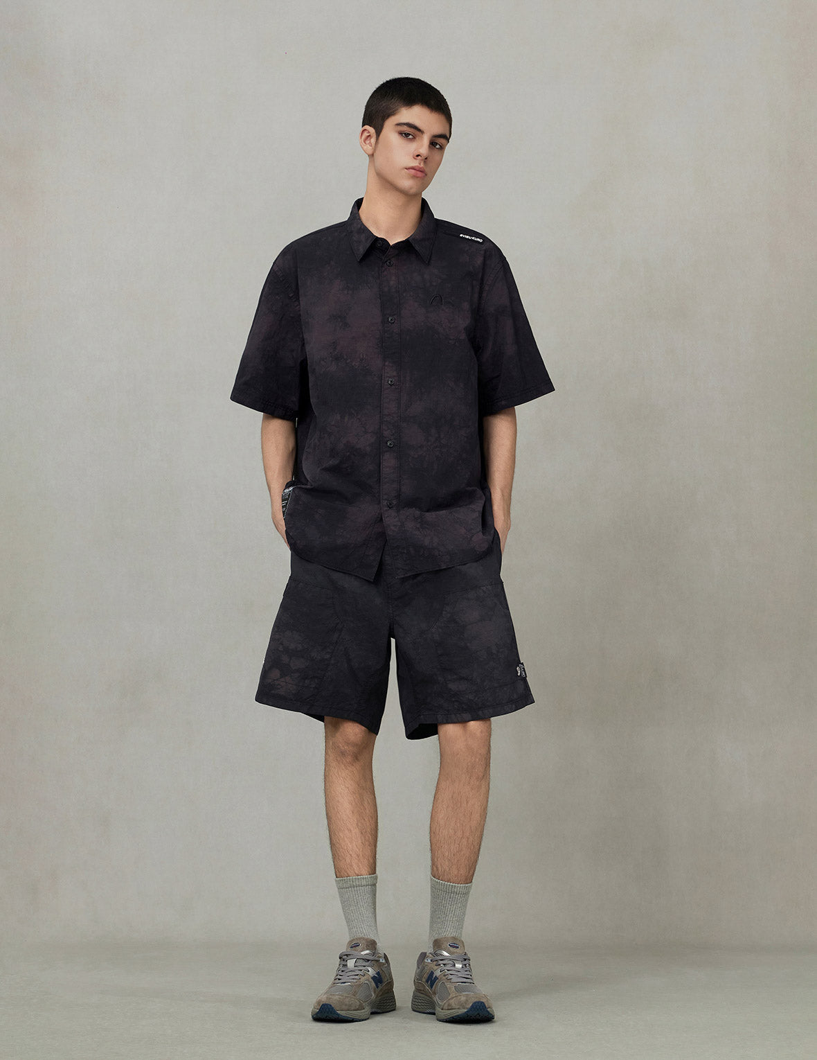 Tie-Dye Relax Fit Short-Sleeves Shirt