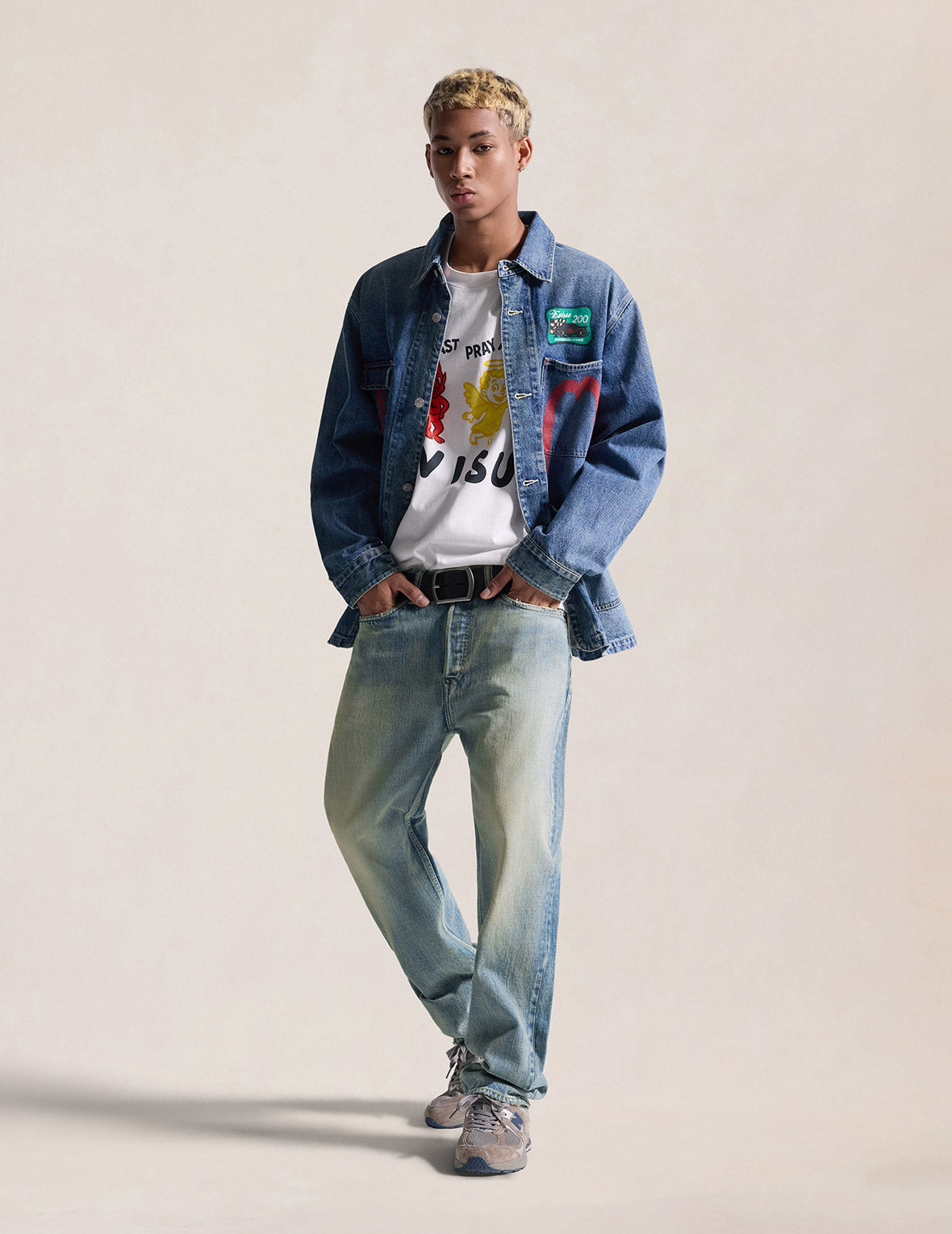 Light-washed Seagull Print Regular Fit Jeans #2020 – EVISU