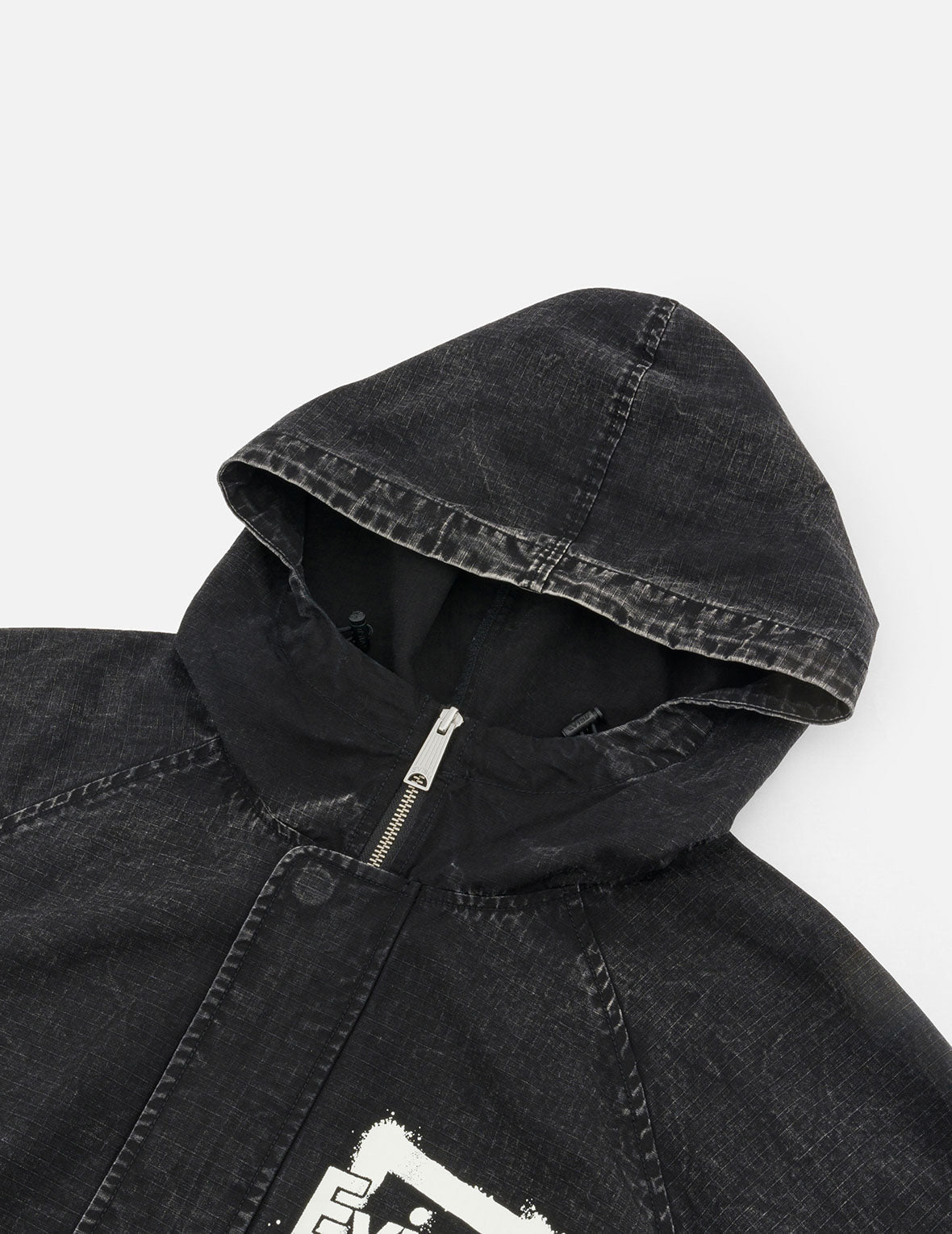 Graffiti Logo Relax Fit Half-Zip Hood Jacket