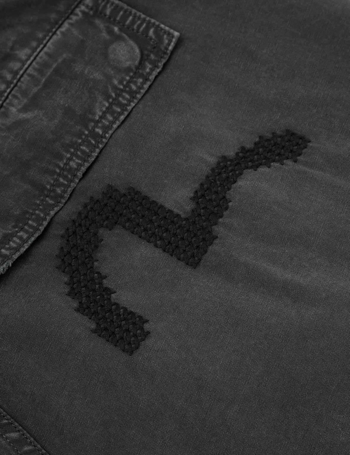 Totem Seagull Embroidery Straight Fit Cargo Pants