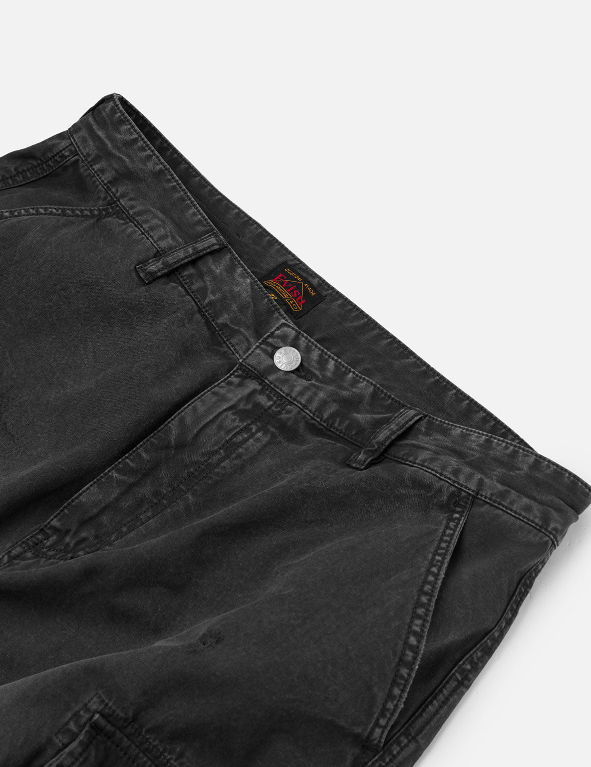 Totem Seagull Embroidery Straight Fit Cargo Pants