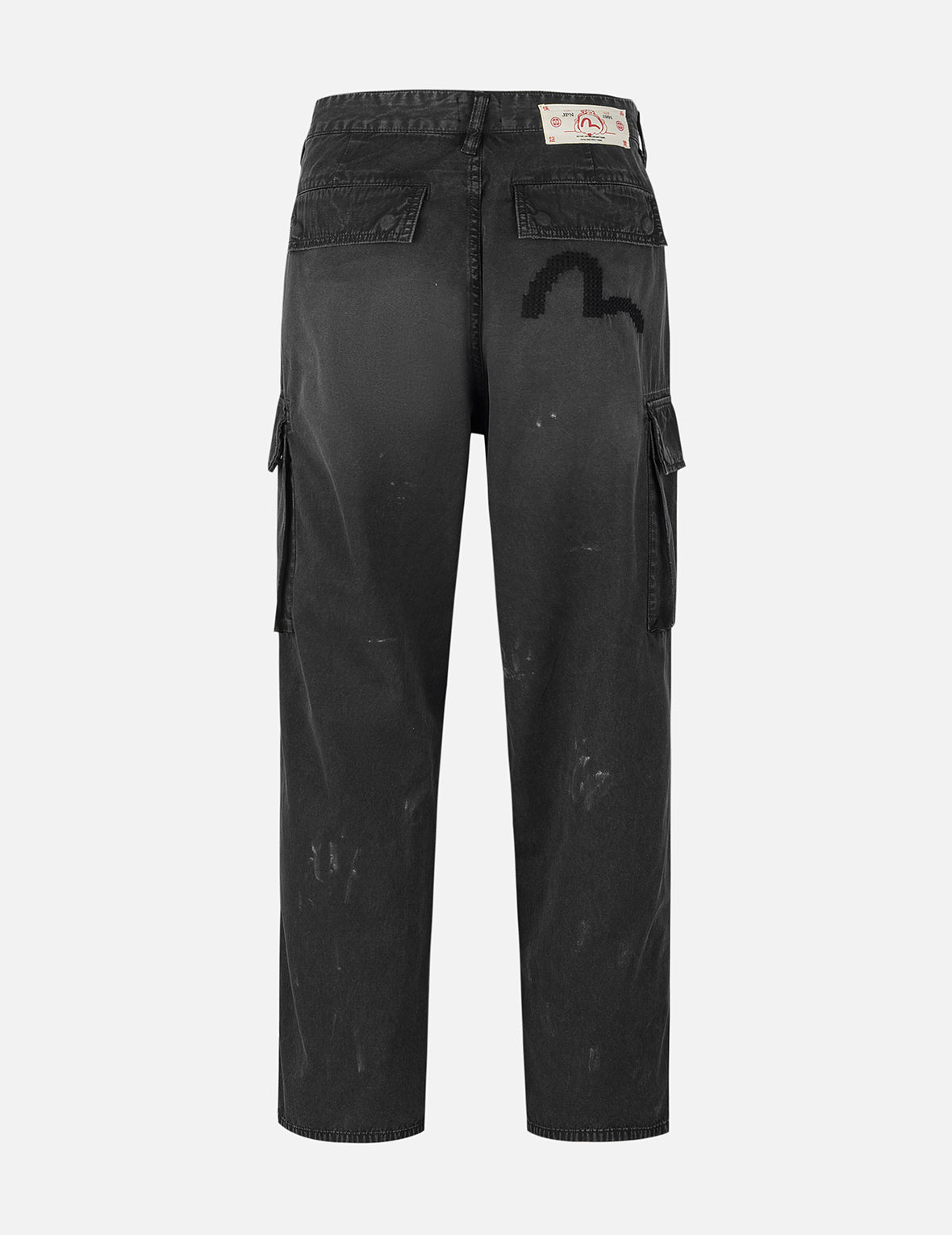 Totem Seagull Embroidery Straight Fit Cargo Pants
