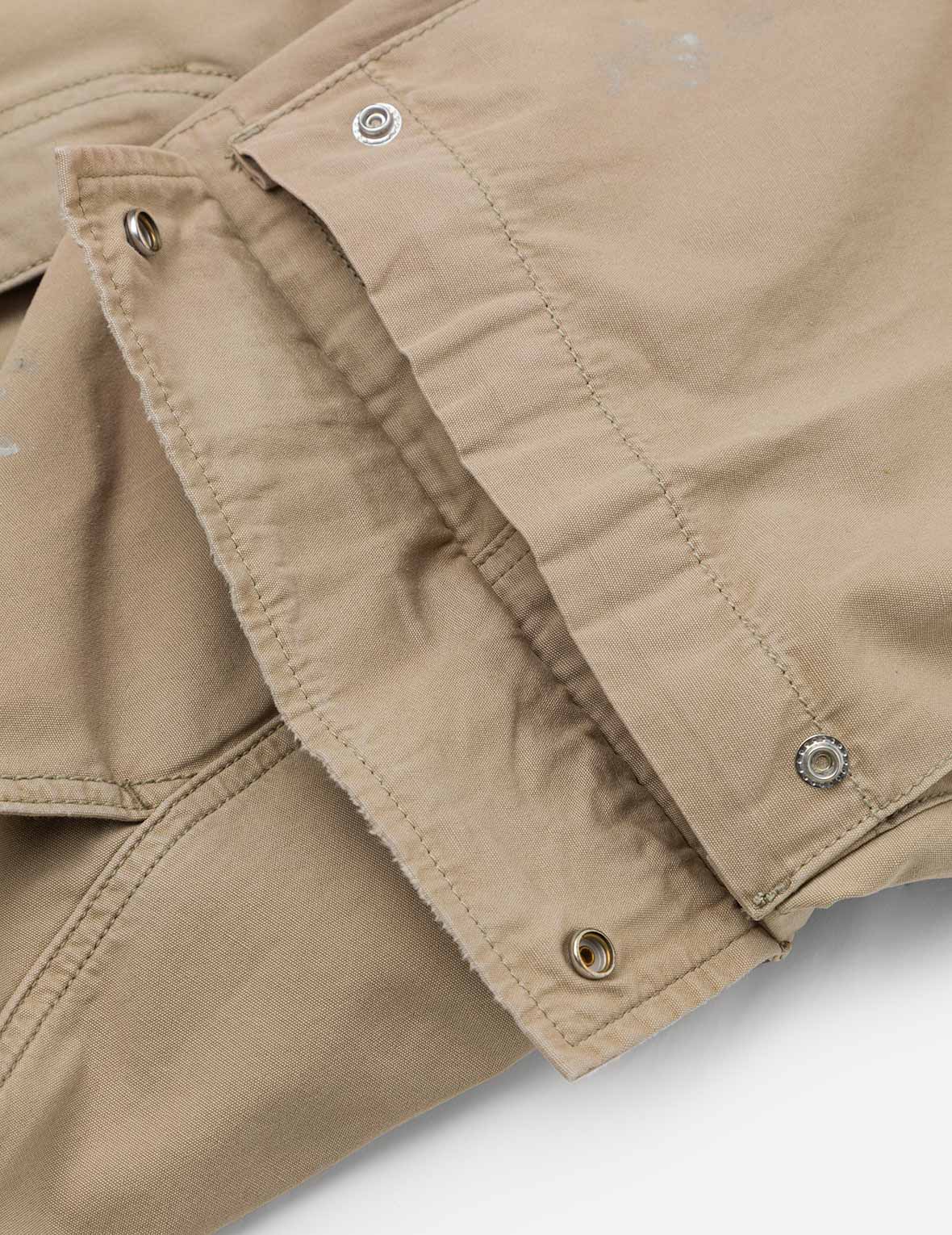 Totem Seagull Embroidery Straight Fit Cargo Pants