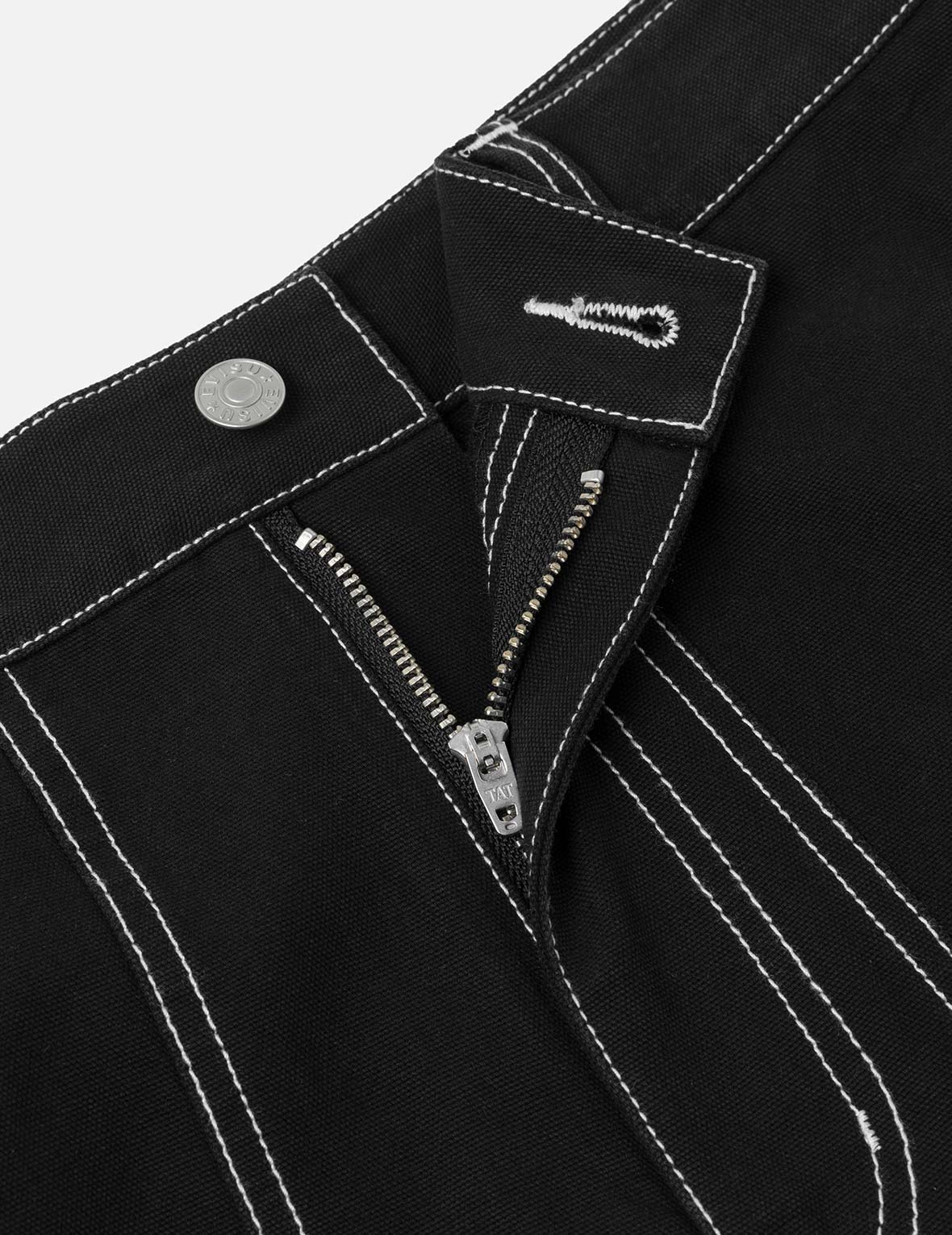 Allover Seagull Print Pocket Oversized Shorts