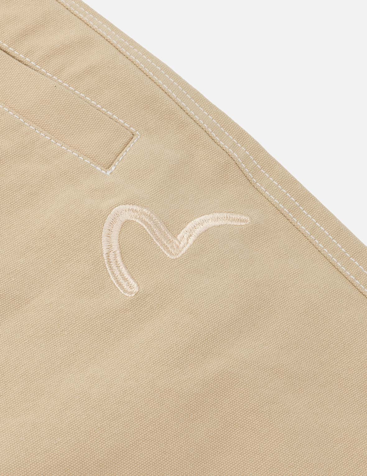 Allover Seagull Print Pocket Oversized Shorts