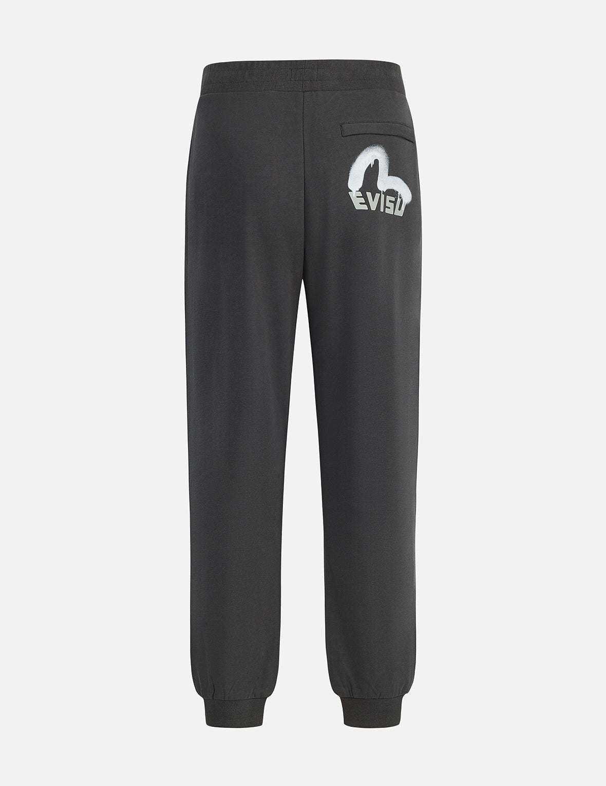 Spray-dyed Seagull and Logo Print Straight Fit Sweatpants