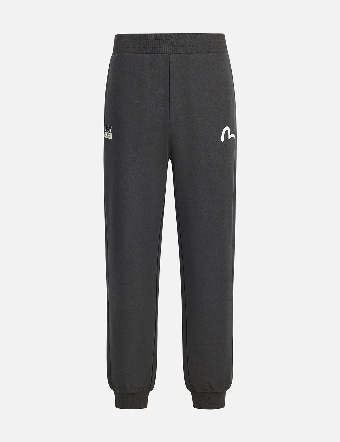 Spray-dyed Seagull and Logo Print Straight Fit Sweatpants