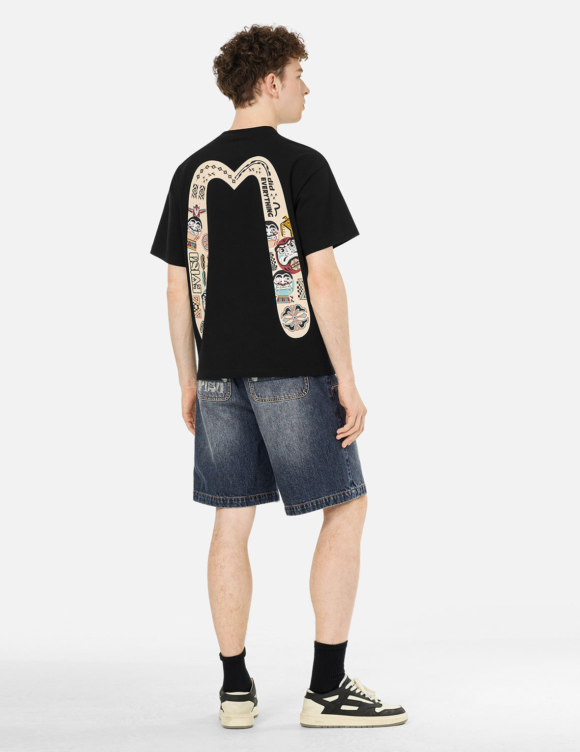 Slogan and Totem Daicock Print Relax Fit T-shirt