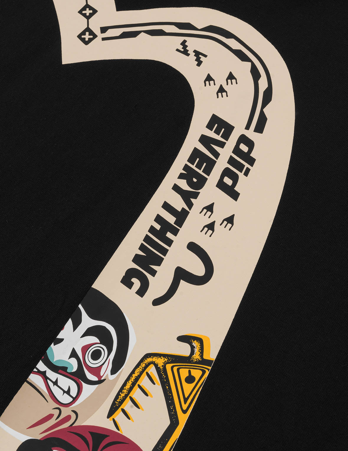 Slogan and Totem Daicock Print Relax Fit T-shirt