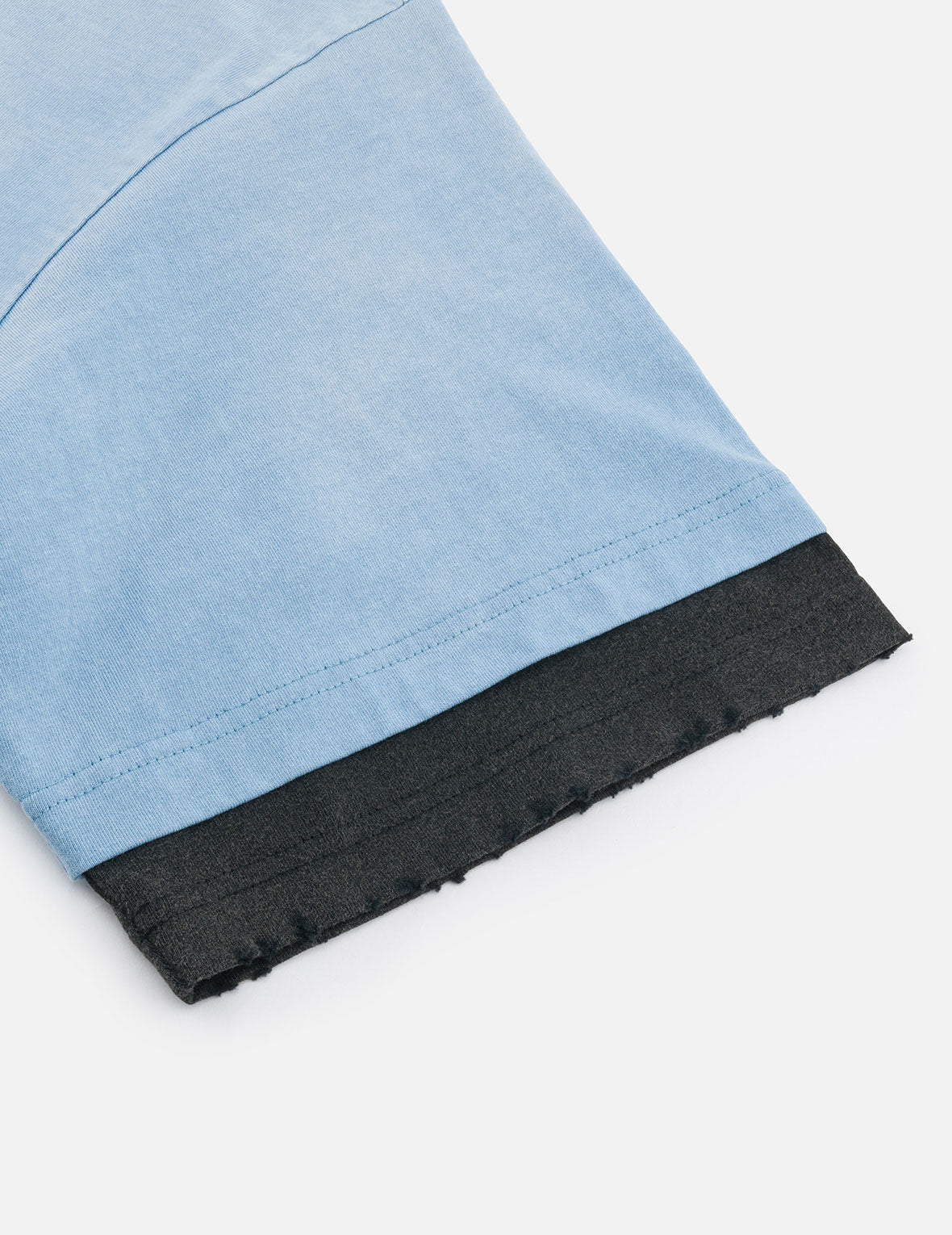 洗水假兩件超寬版T恤