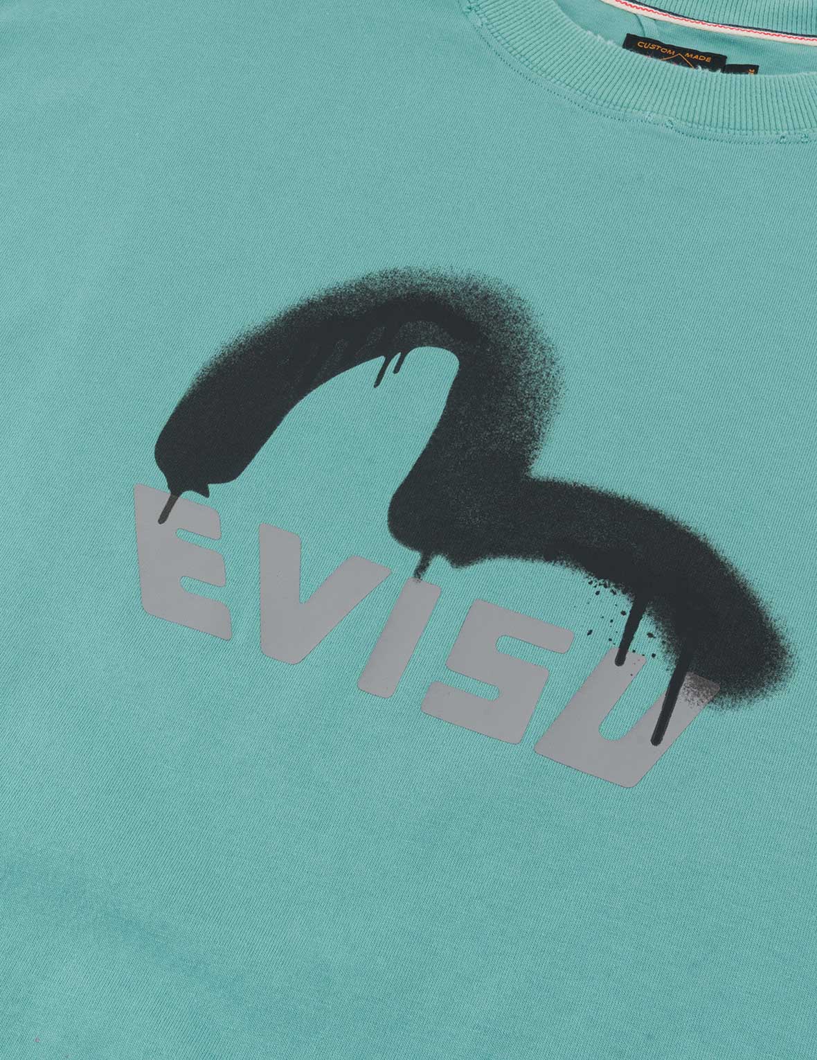 Logo and Seagull Print Relax Fit T-shirt