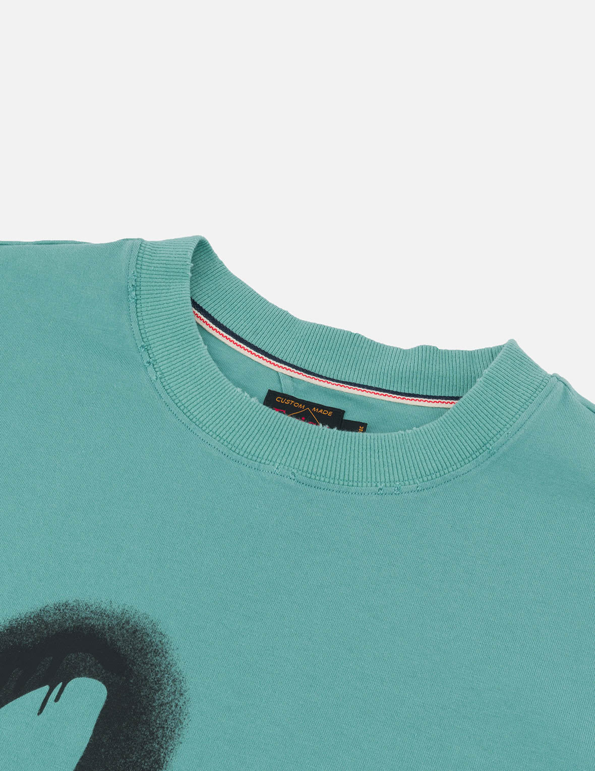 Logo and Seagull Print Relax Fit T-shirt