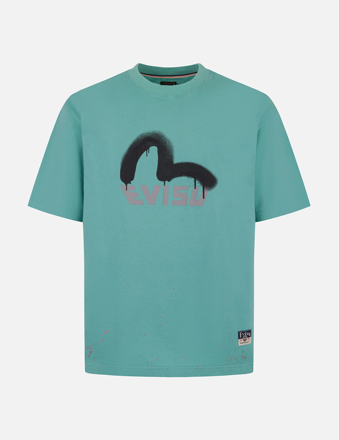 Logo and Seagull Print Relax Fit T-shirt