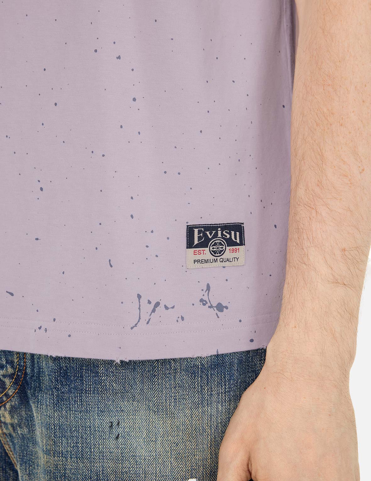 Logo and Seagull Print Relax Fit T-shirt