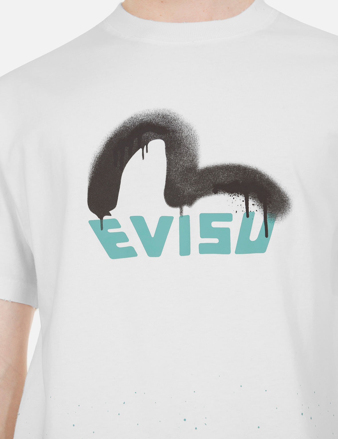 Logo and Seagull Print Relax Fit T-shirt