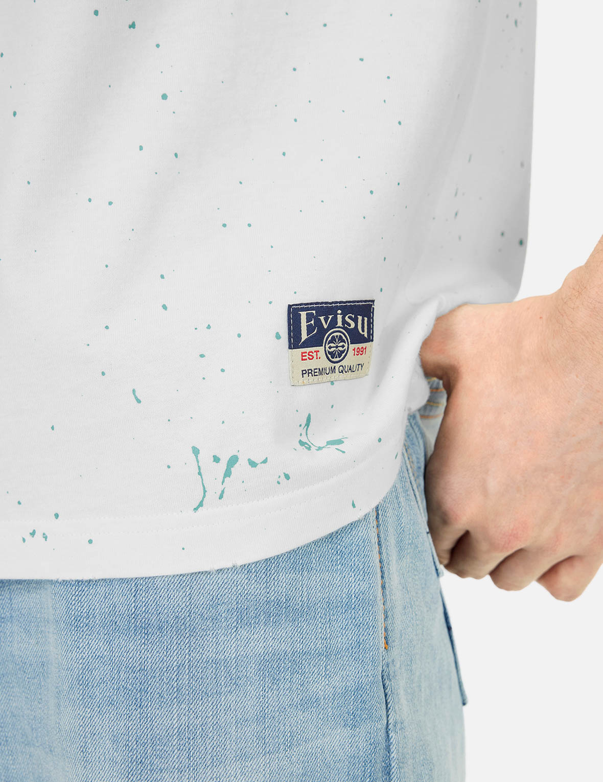 Logo and Seagull Print Relax Fit T-shirt