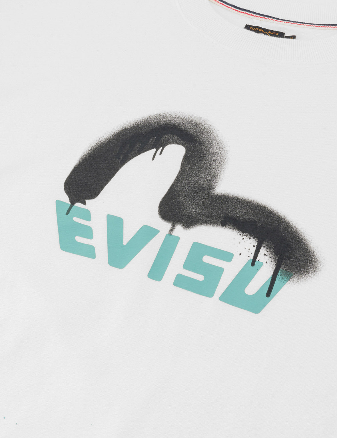 Logo and Seagull Print Relax Fit T-shirt