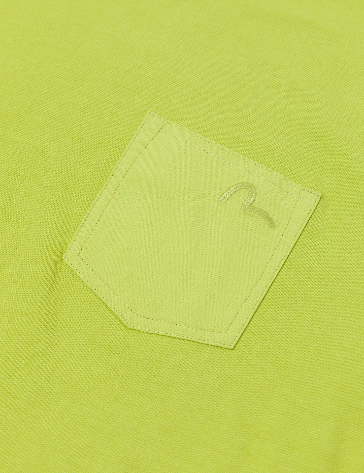 Seagull Embroidery Stitching Pocket Relax Fit T-Shirt