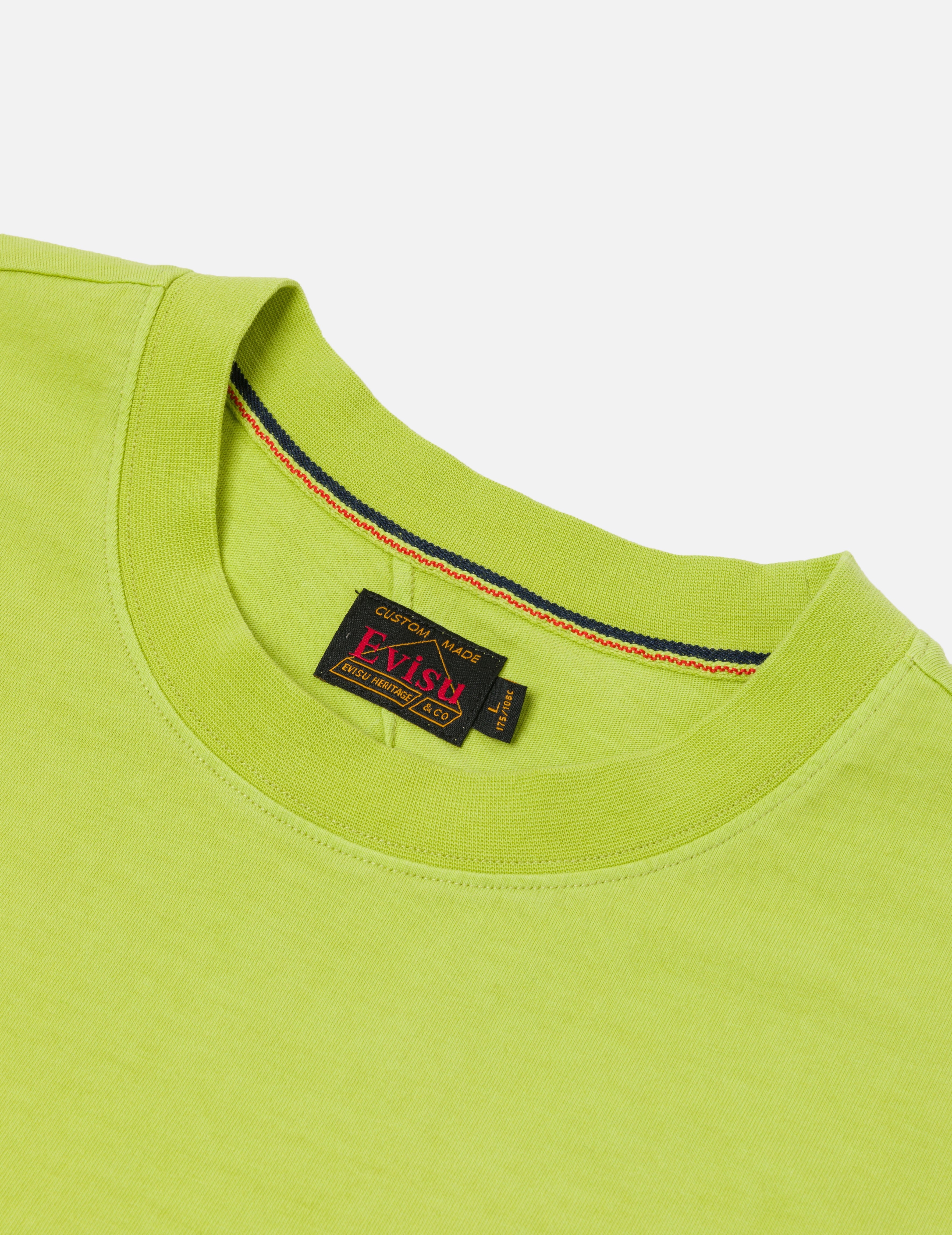 Seagull Embroidery Stitching Pocket Relax Fit T-Shirt