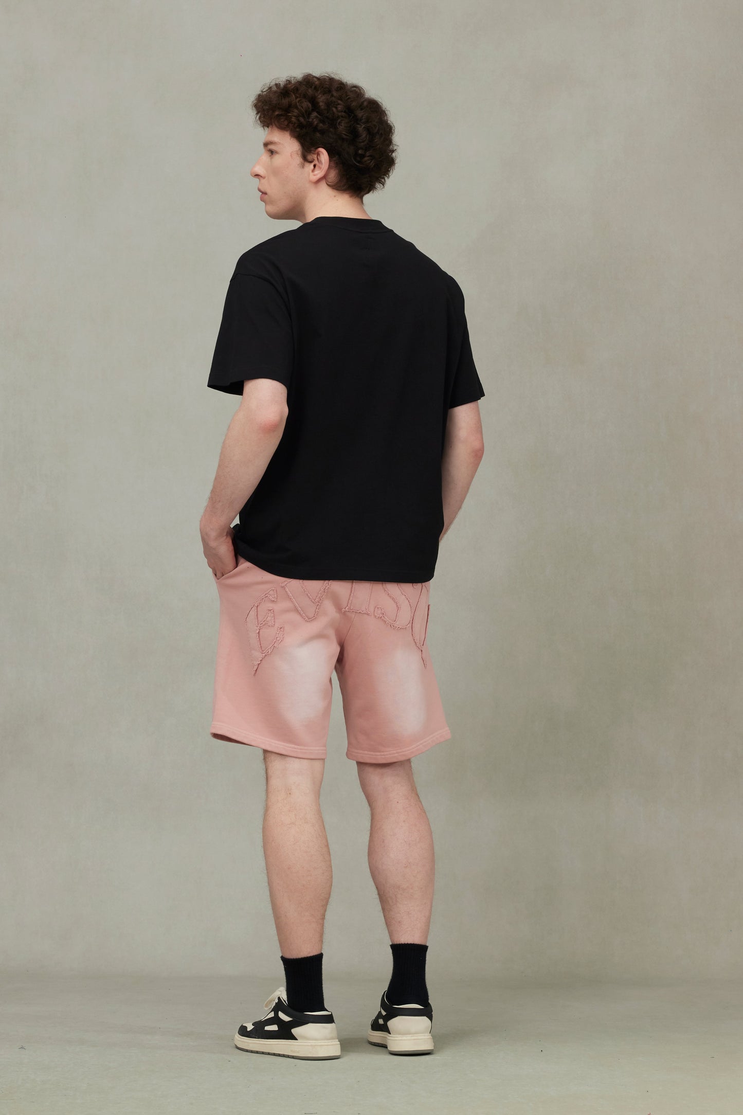 Seagull Embroidery Stitching Pocket Relax Fit T-Shirt