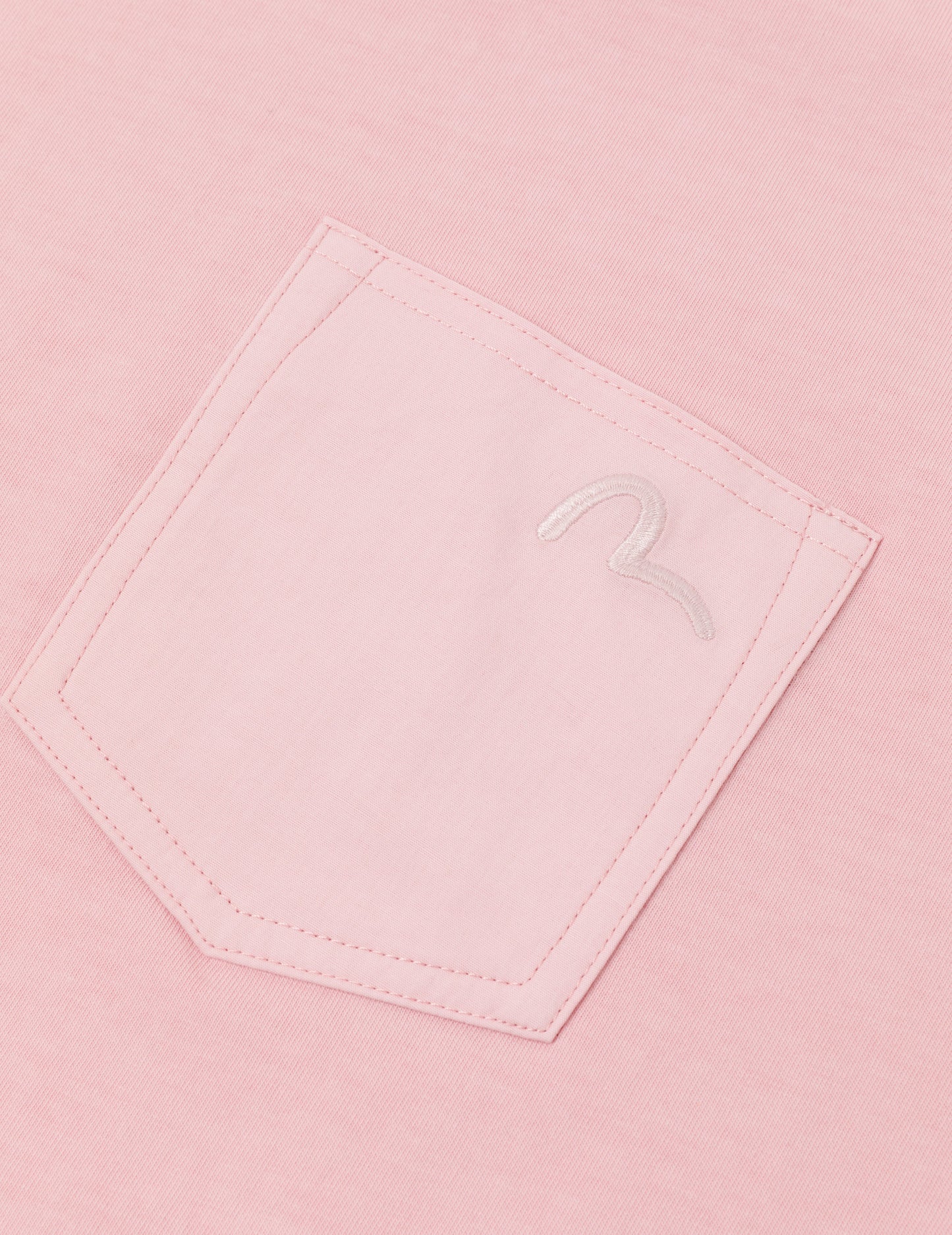 Seagull Embroidery Stitching Pocket Relax Fit T-Shirt