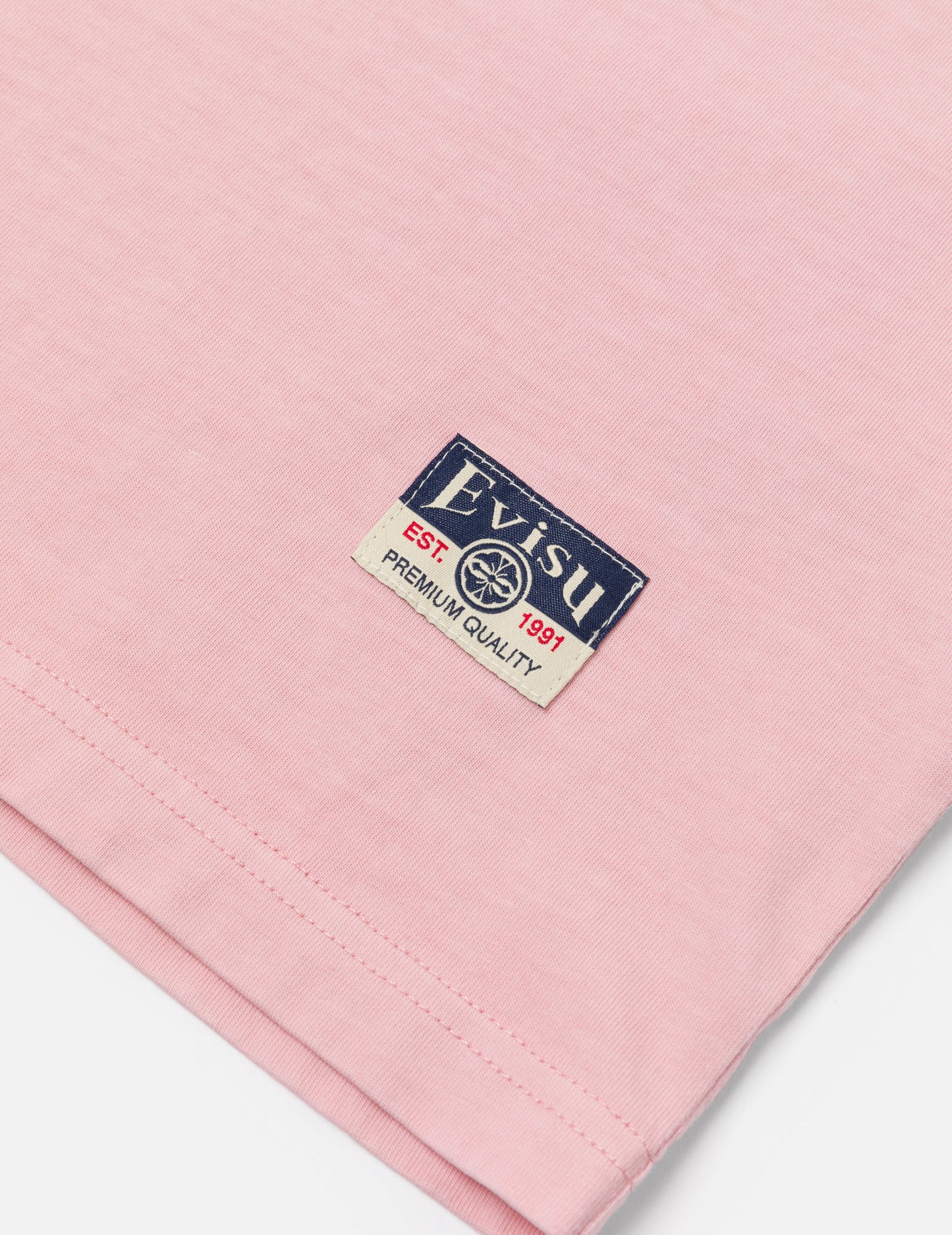 Seagull Embroidery Stitching Pocket Relax Fit T-Shirt