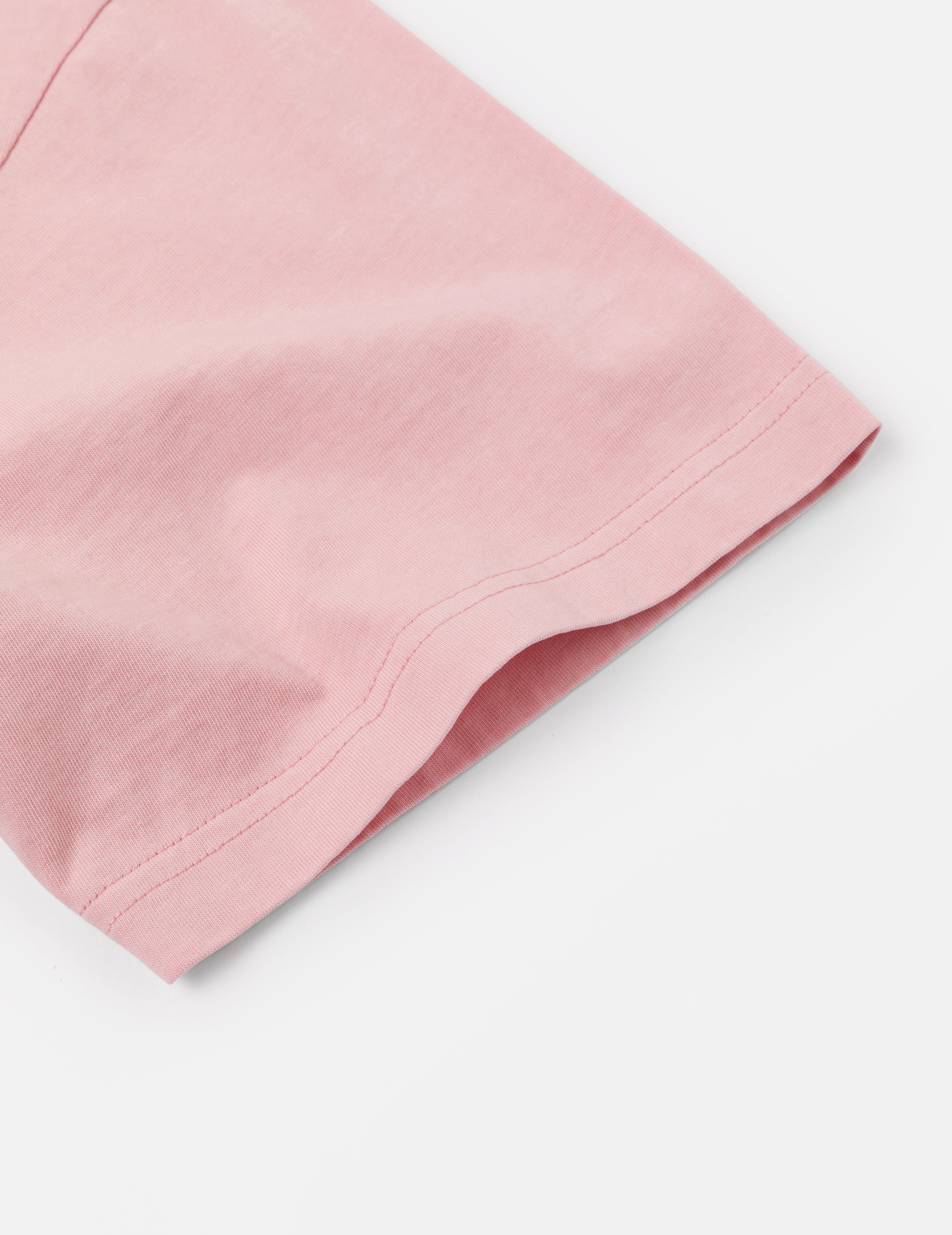 Seagull Embroidery Stitching Pocket Relax Fit T-Shirt