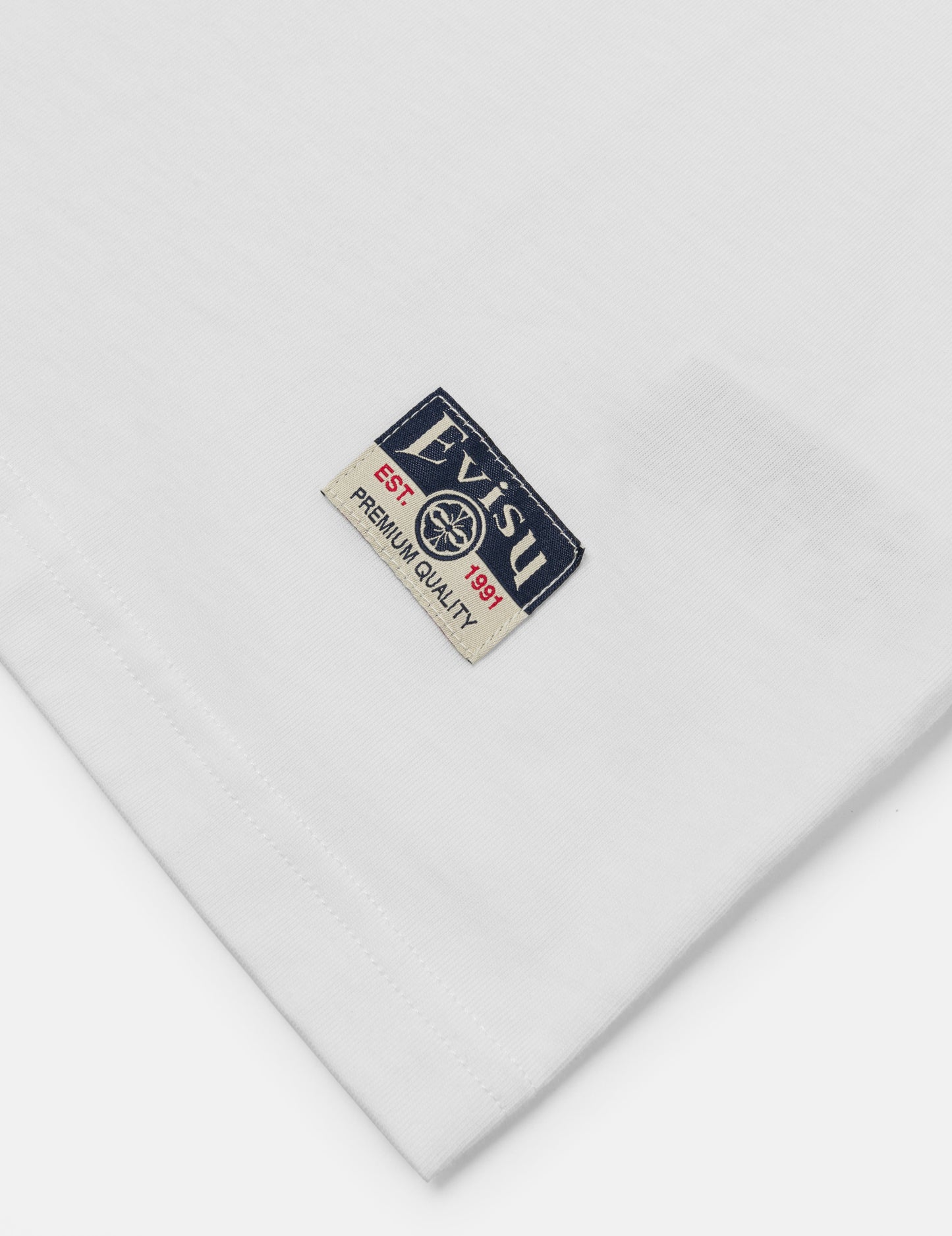 Seagull Embroidery Stitching Pocket Relax Fit T-Shirt