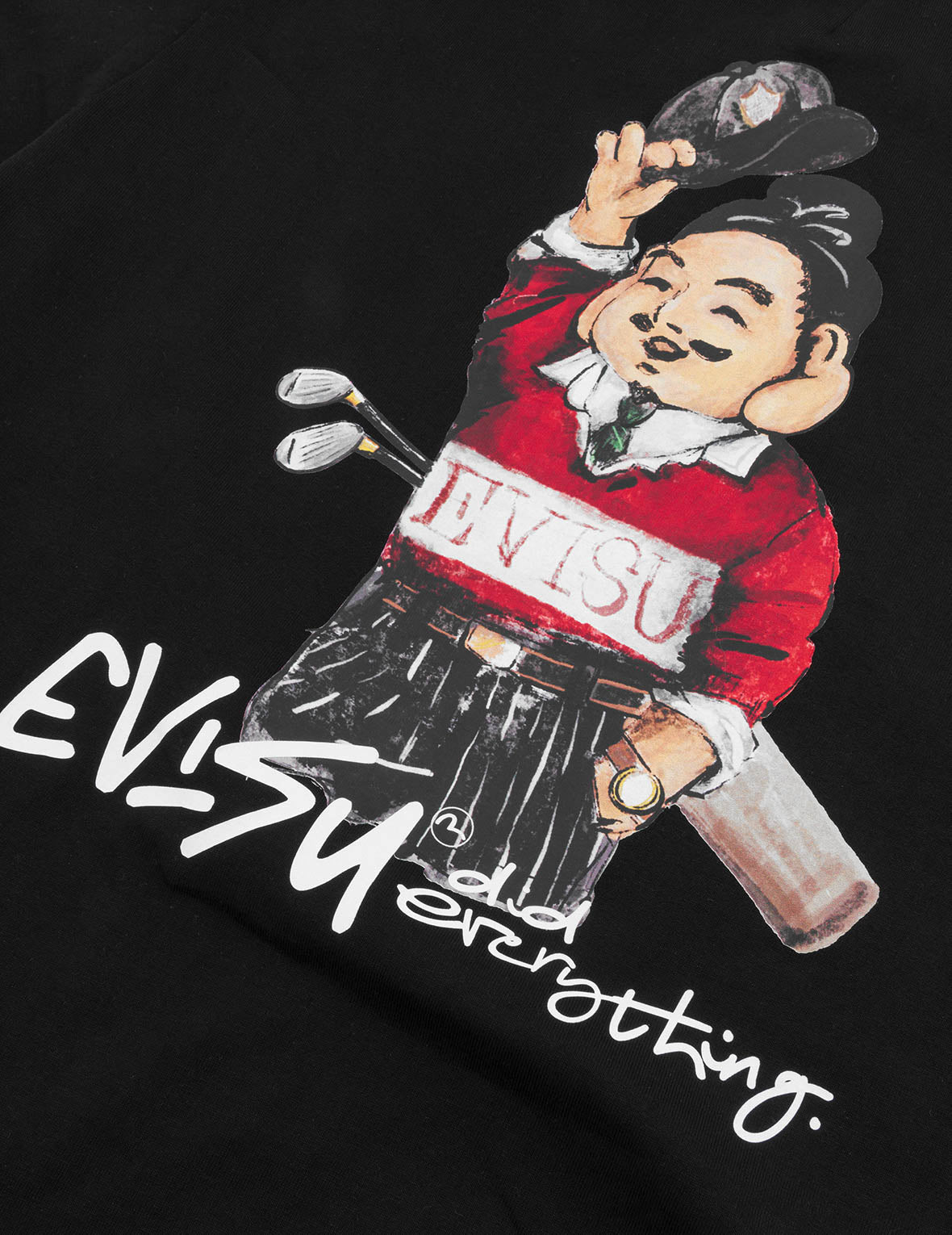 高爾夫球佛頭印花常規版型T恤