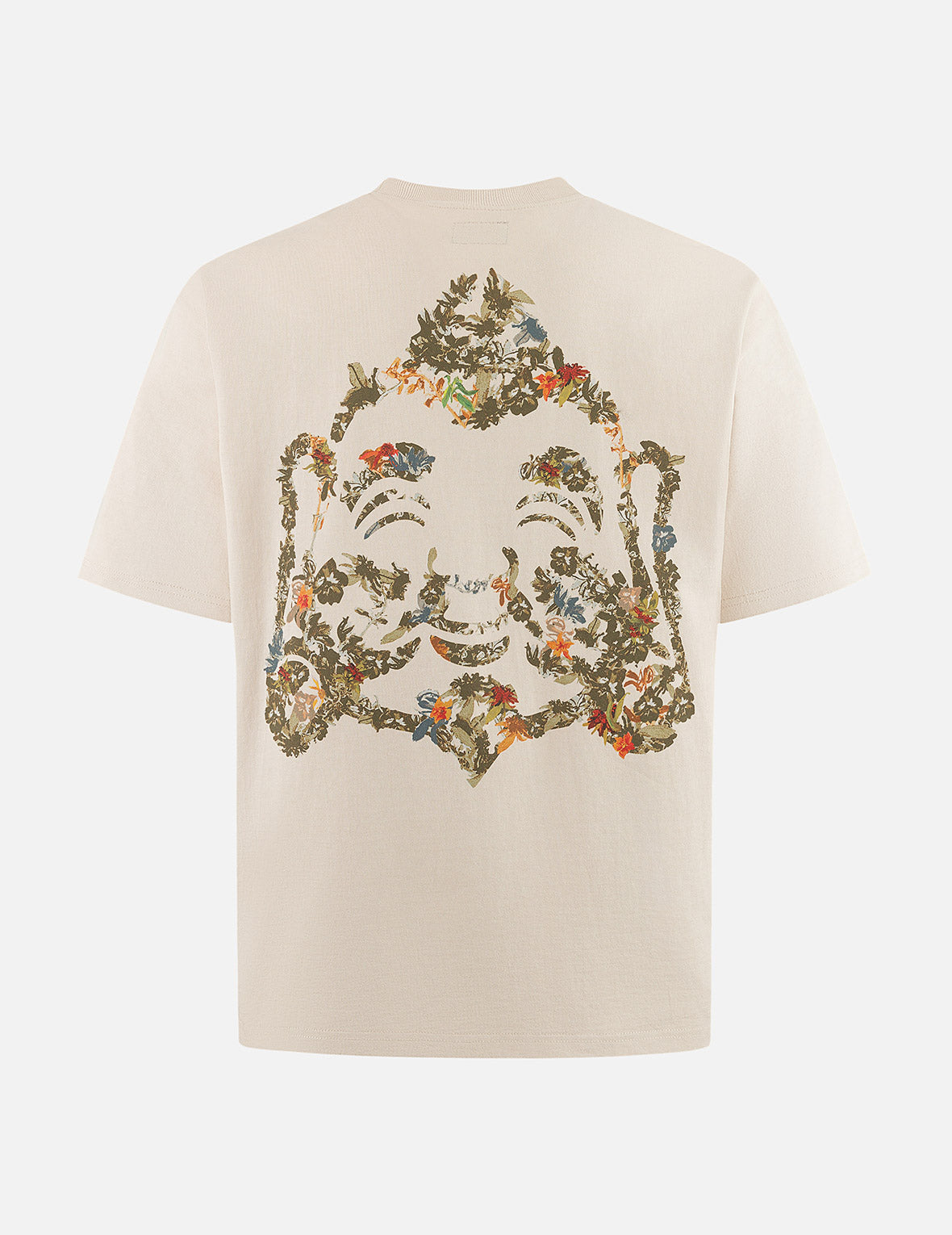 Floral Godhead Print Loose Fit T-shirt