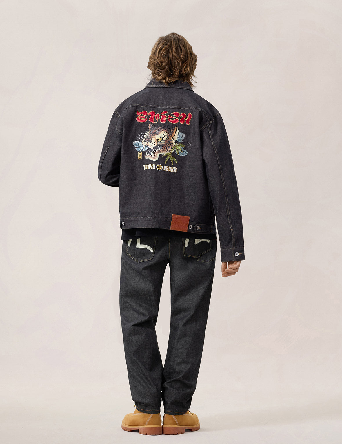 Leopard Embroidery Denim Jacket