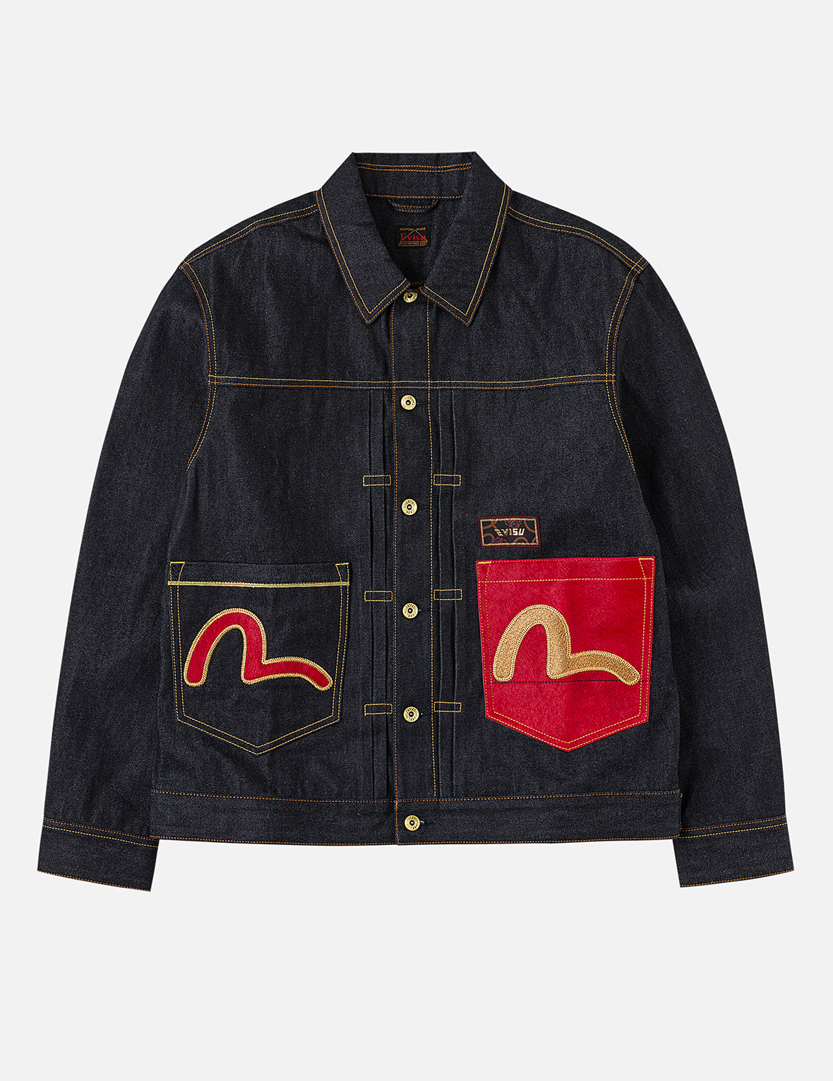 EVISU 馬刺繍 ダークデニムジャケット Year Of Horse Embroidery Denim Jacket – EVISU
