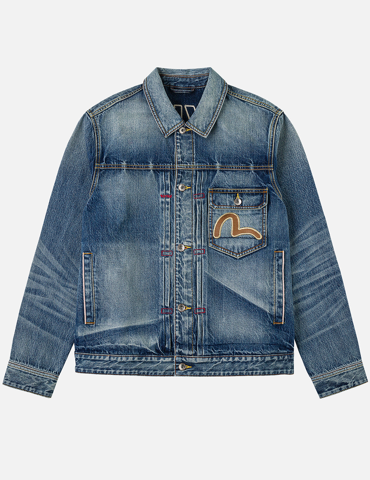 Evisu & Seagull Appliqué Chinese Denim Jacket – EVISU