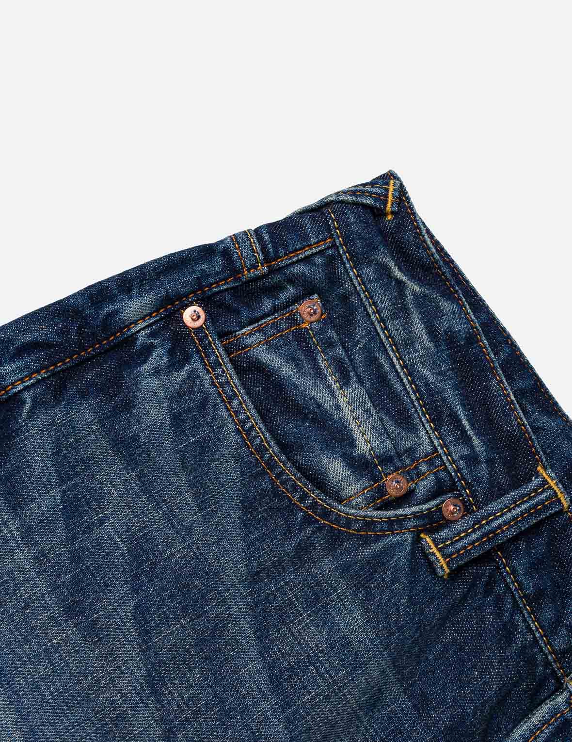 織錦拼布多口袋牛仔短褲