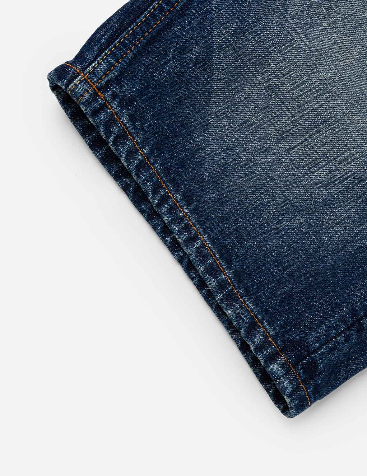 織錦拼布多口袋牛仔短褲