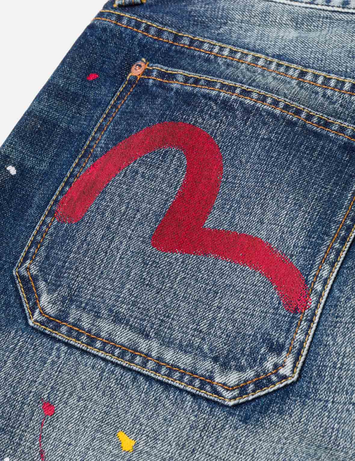 Graffiti Angel Pocket Denim Shorts