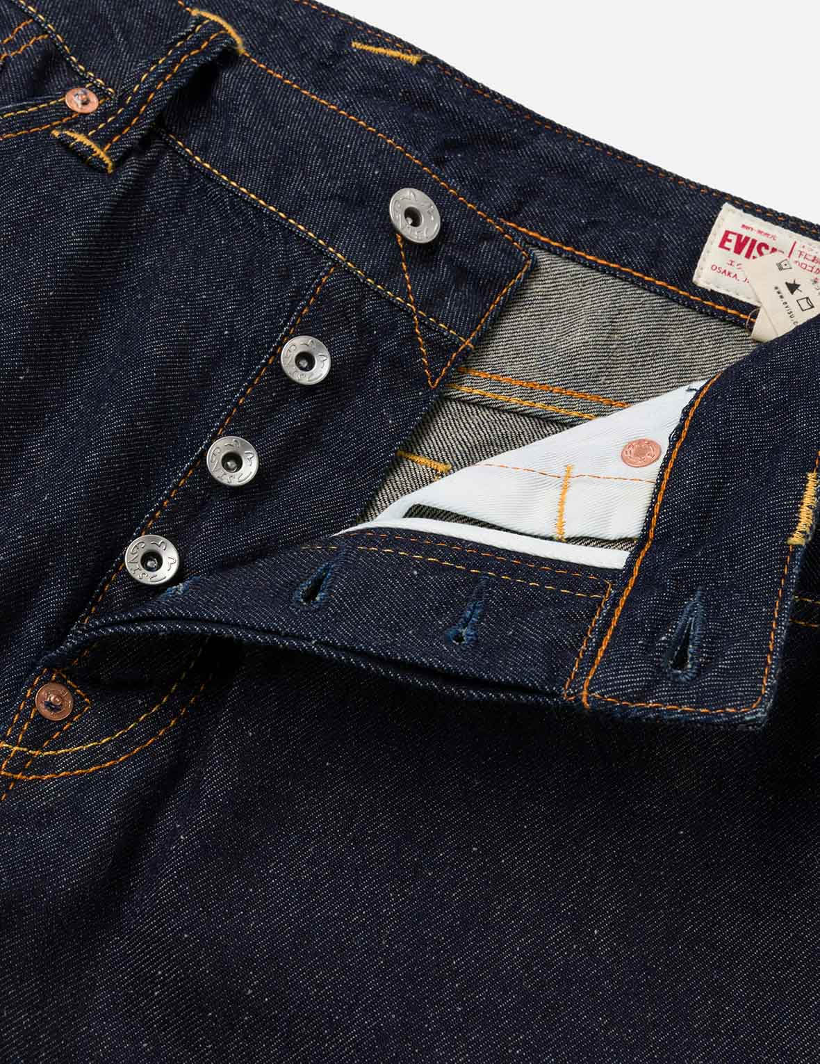 Seagull & Kanji Printed Pocket Denim Shorts