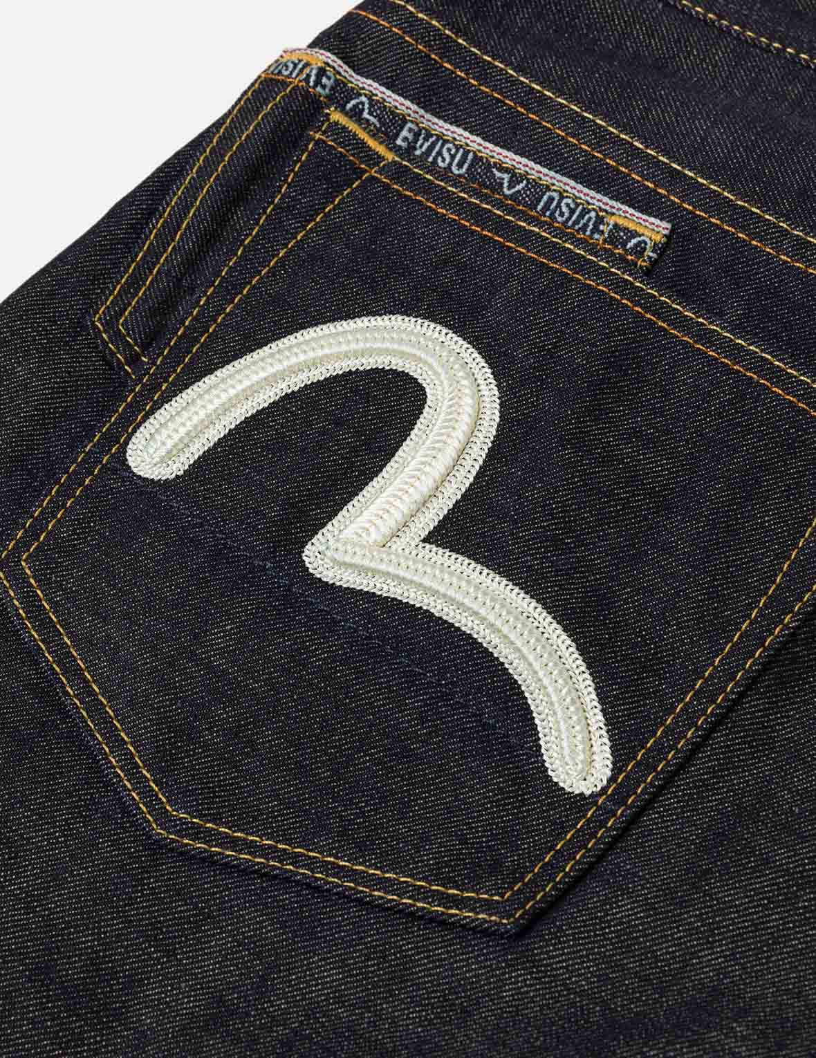 7口袋海鷗刺繡牛仔褲 #2030
