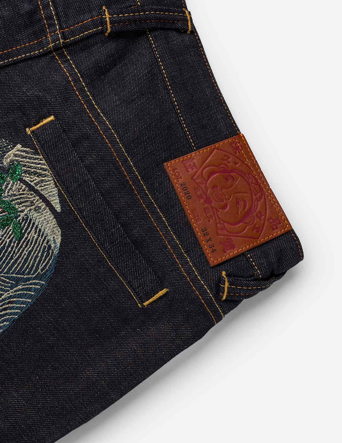 Duo Leopard Daicock Embroidery Jeans #2020