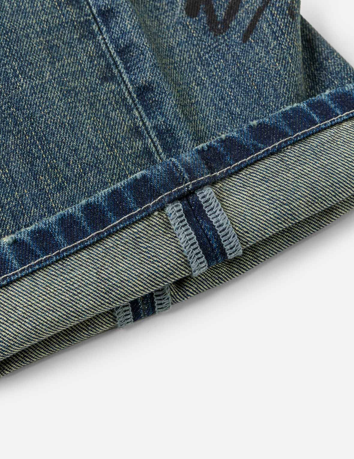 Allover Graffiti Printed Denim Jeans #2030