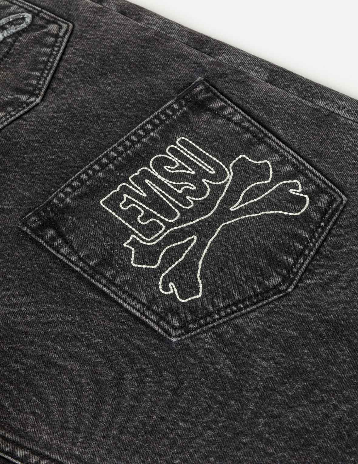Skull Multi-Pocket Denim Jeans