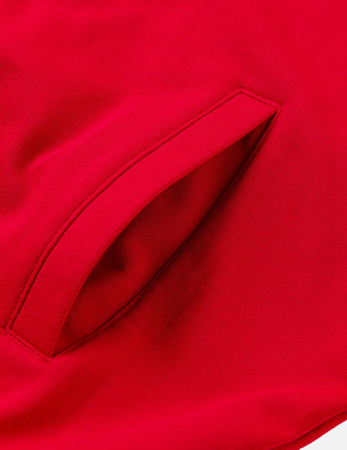 撲克葵扇刺繡拉鍊連帽外套 - 紅